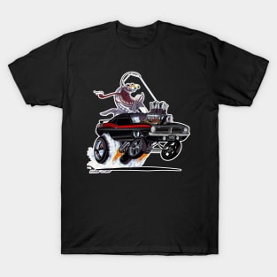 FISHTAILIN black n red 1970 HEMI 'cuda T-Shirt